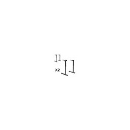Lot de 2 Piètements GANGE DL 40x27 époxy - pour syst. poutre - HR T3 à T6- Stock