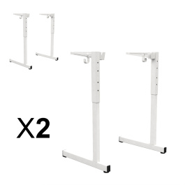 Lot de 2 Piètements GANGE DL 40x27 époxy - pour syst. poutre - HR T3 à T6 avec crochet - Stock